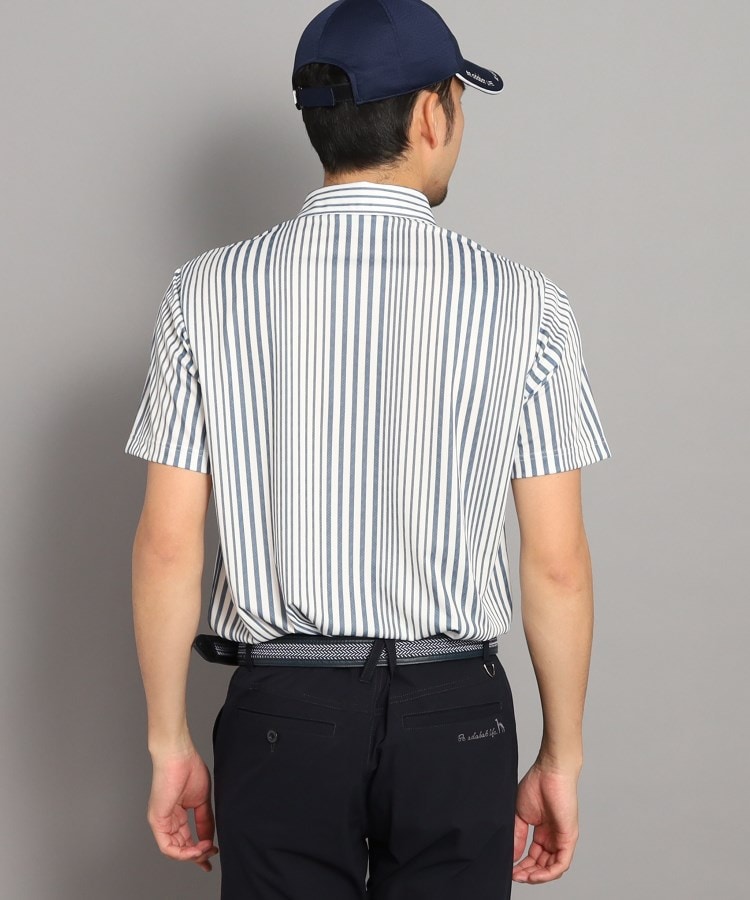 アダバット(メンズ)(adabat(Men))の【UVカット/吸水速乾】ストライプデザイン ポケットあり 半袖ポロシャツ8
