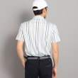 アダバット(メンズ)(adabat(Men))の【UVカット/吸水速乾】ストライプデザイン ポケットあり 半袖ポロシャツ3