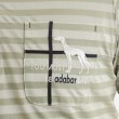 アダバット(メンズ)(adabat(Men))の【UVカット／吸水速乾】シャドーボーダーデザイン 半袖ポロシャツ34