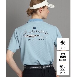 アダバット(メンズ)(adabat(Men))の【UVカット／吸水速乾／遮熱素材】バックコンシャス 半袖ポロシャツ