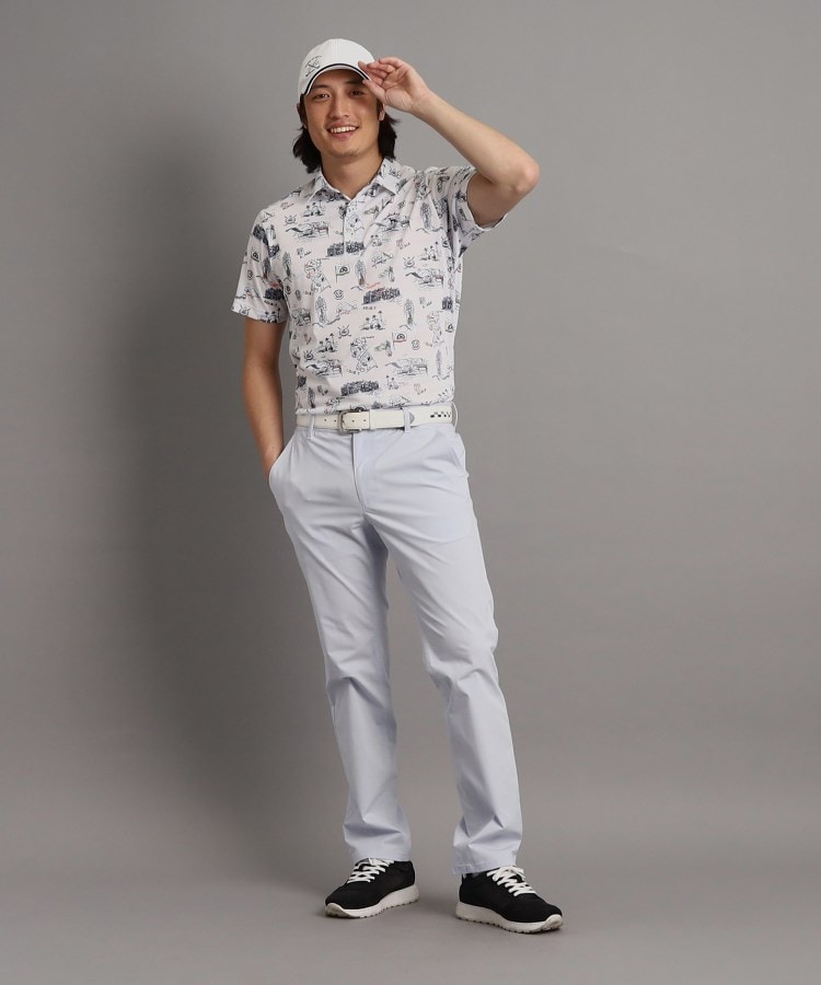 アダバット(メンズ)(adabat(Men))の【吸水速乾】リゾートゴルフデザイン 半袖ポロシャツ2
