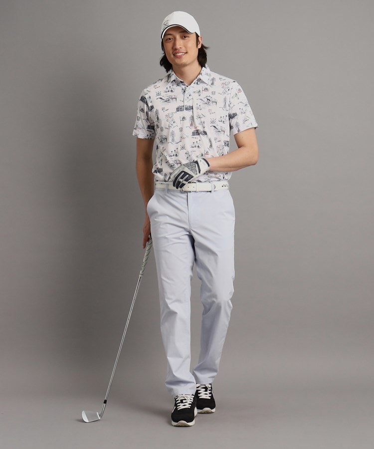 アダバット(メンズ)(adabat(Men))の【吸水速乾】リゾートゴルフデザイン 半袖ポロシャツ3