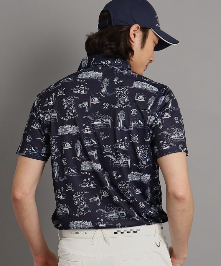 アダバット(メンズ)(adabat(Men))の【吸水速乾】リゾートゴルフデザイン 半袖ポロシャツ10