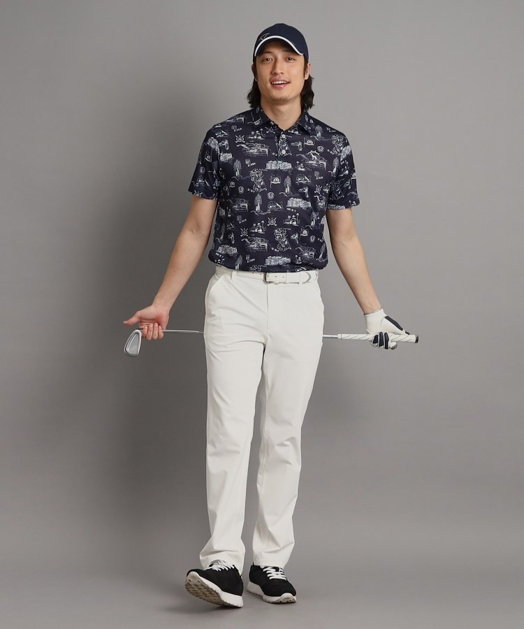 アダバット(メンズ)(adabat(Men))の【吸水速乾】リゾートゴルフデザイン 半袖ポロシャツ13