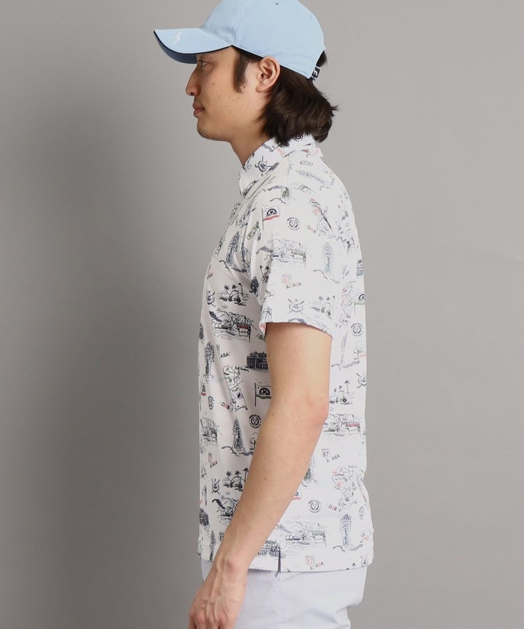 アダバット(メンズ)(adabat(Men))の【吸水速乾】リゾートゴルフデザイン 半袖ポロシャツ14