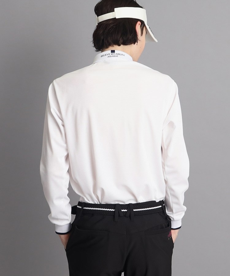 アダバット(メンズ)(adabat(Men))の【UVカット／吸水速乾】胸ポケットデザインあり 長袖ポロシャツ2