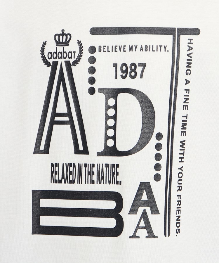アダバット(メンズ)(adabat(Men))のロゴデザイン組み合わせ 半袖Tシャツ4