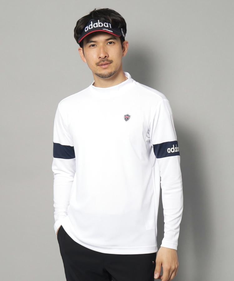アダバット(メンズ)(adabat(Men))の【新レーベル ADABAT NAVY】UVカット/吸水速乾 アームラインモックネックプルオーバー1