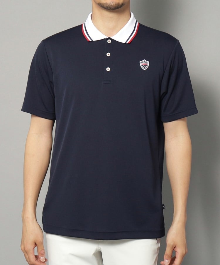 アダバット(メンズ)(adabat(Men))の【新レーベル ADABAT NAVY】UVカット/吸水速乾 クレリックドライポロシャツ30