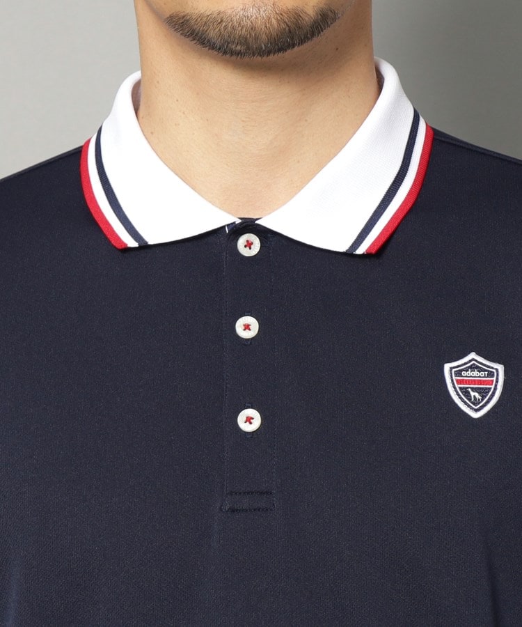 アダバット(メンズ)(adabat(Men))の【新レーベル ADABAT NAVY】UVカット/吸水速乾 クレリックドライポロシャツ33