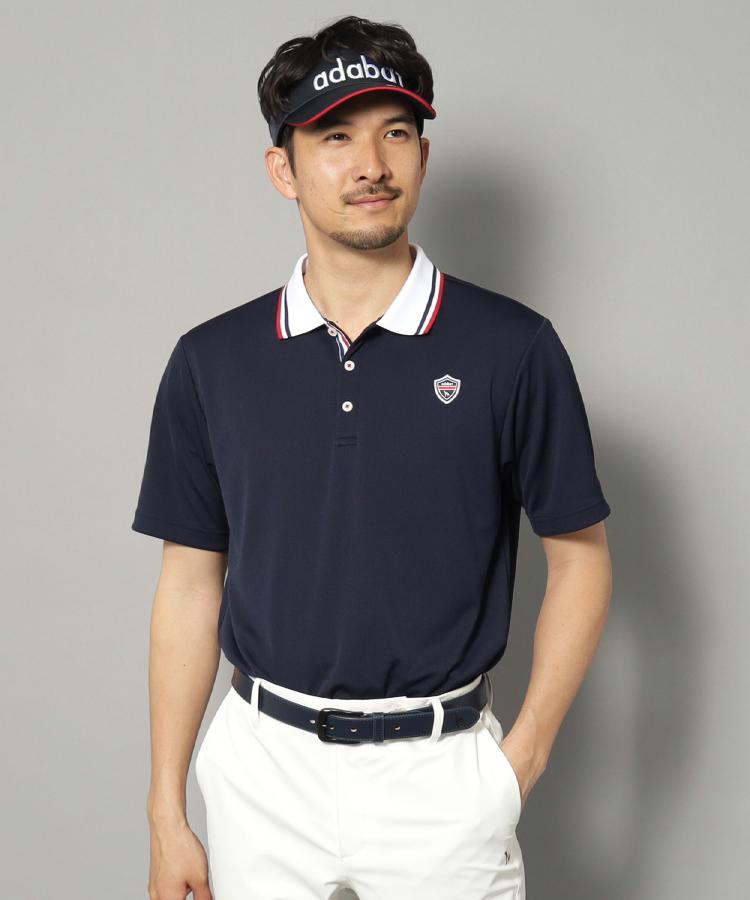 アダバット(メンズ)(adabat(Men))の【新レーベル ADABAT NAVY】UVカット/吸水速乾 クレリックドライポロシャツ20