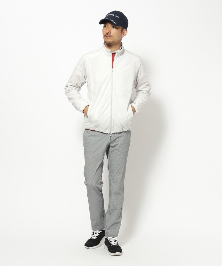 アダバット(メンズ)(adabat(Men))の撥水加工 ロゴチェックストレッチブルゾン3