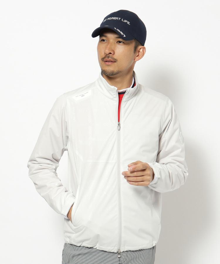 アダバット(メンズ)(adabat(Men))の撥水加工 ロゴチェックストレッチブルゾン1