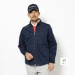 アダバット(メンズ)(adabat(Men))の撥水加工 ロゴチェックストレッチブルゾン ネイビー(094)