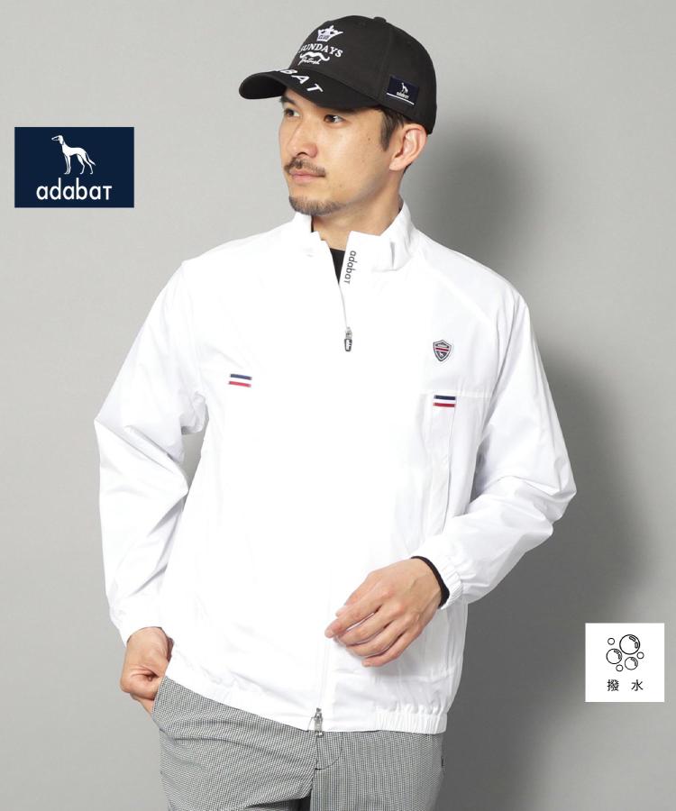 アダバット(メンズ)(adabat(Men))の【新レーベル ADABAT NAVY】撥水加工 ストレッチジップアップブルゾン ホワイト(002)