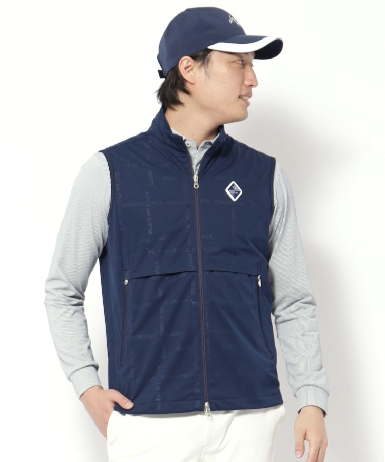 アダバット(メンズ)(adabat(Men))の撥水加工 ロゴチェックジップアップベスト20