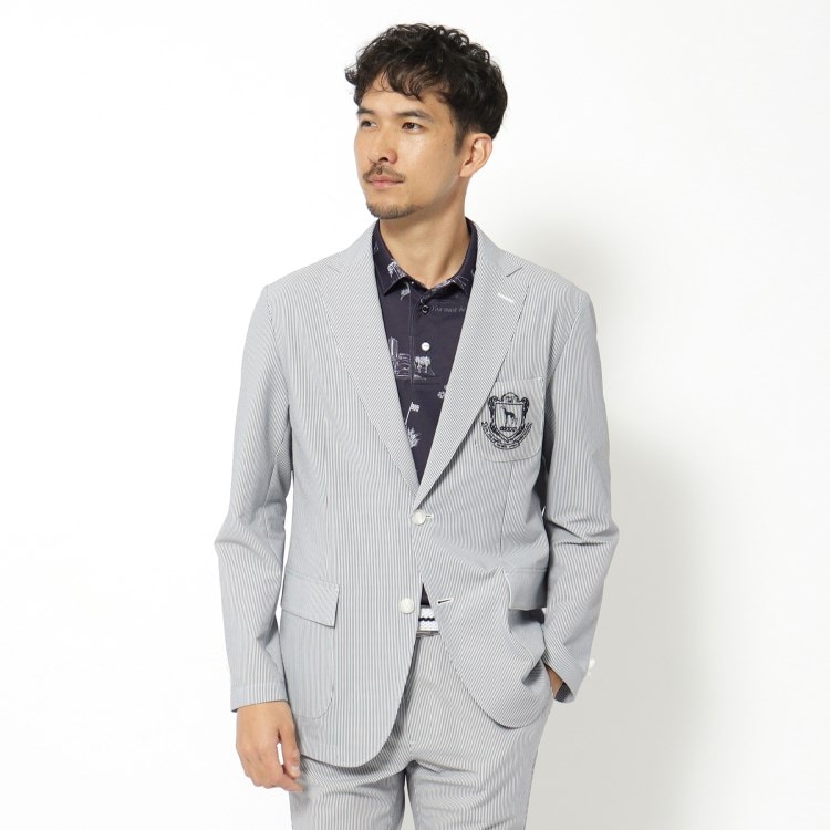 アダバット(メンズ)(adabat(Men))のサッカーエンブレムサマージャケット テーラードジャケット