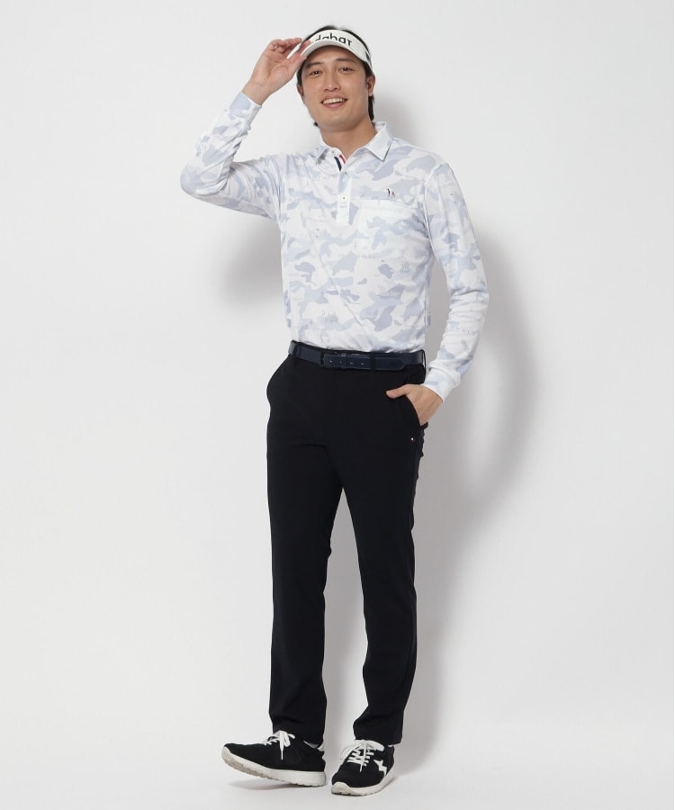 アダバット(メンズ)(adabat(Men))の【新レーベル ADABAT NAVY】UVカット/吸水速乾 モナコリンクス長袖ポロシャツ6