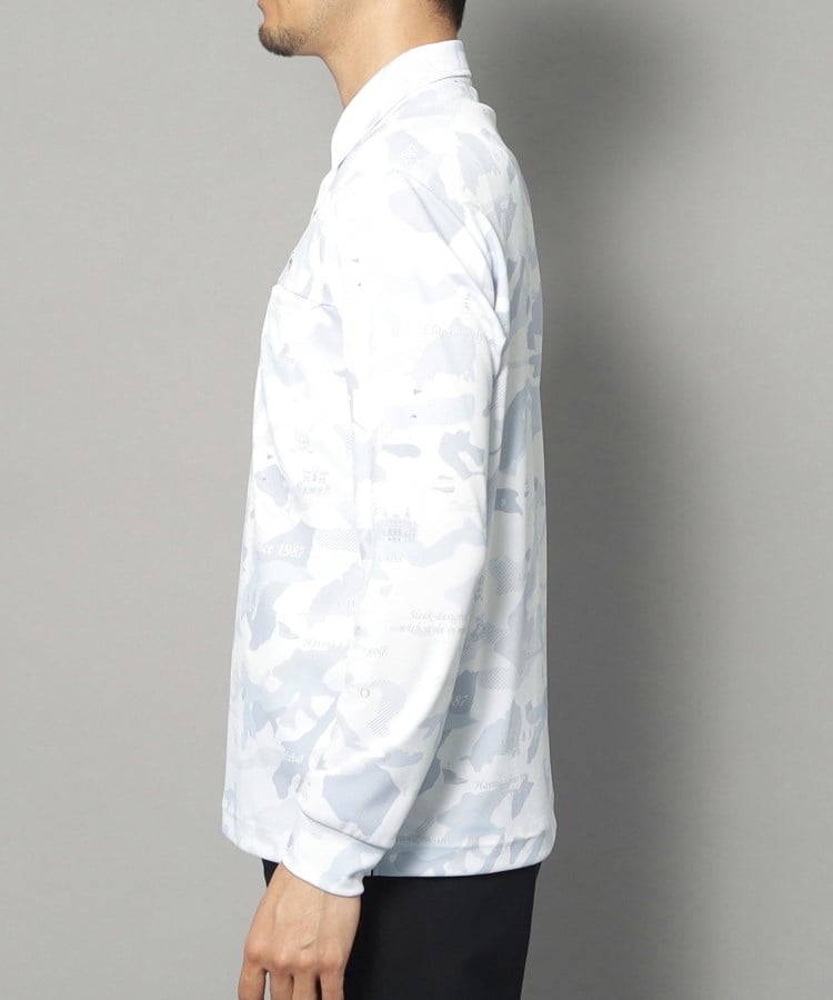 アダバット(メンズ)(adabat(Men))の【新レーベル ADABAT NAVY】UVカット/吸水速乾 モナコリンクス長袖ポロシャツ19