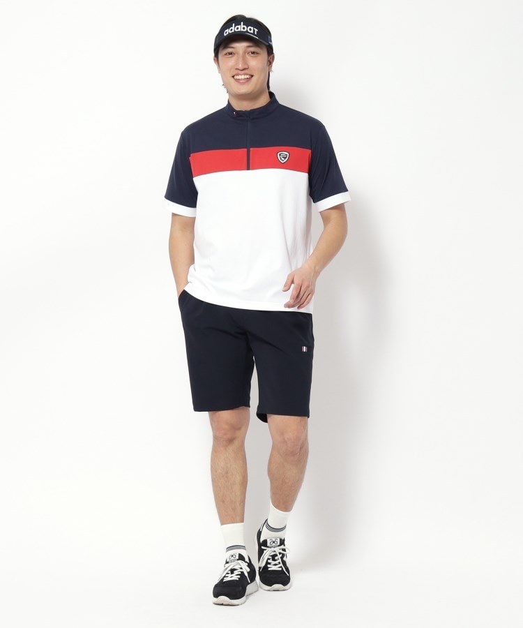 アダバット(メンズ)(adabat(Men))の【新レーベル ADABAT NAVY】UVカット/吸水速乾 ドライハーフジッププルオーバー6