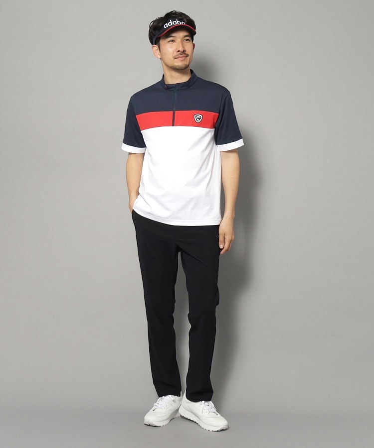 アダバット(メンズ)(adabat(Men))の【新レーベル ADABAT NAVY】UVカット/吸水速乾 ドライハーフジッププルオーバー4