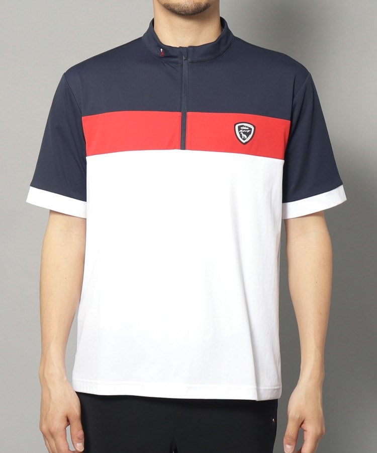 アダバット(メンズ)(adabat(Men))の【新レーベル ADABAT NAVY】UVカット/吸水速乾 ドライハーフジッププルオーバー20