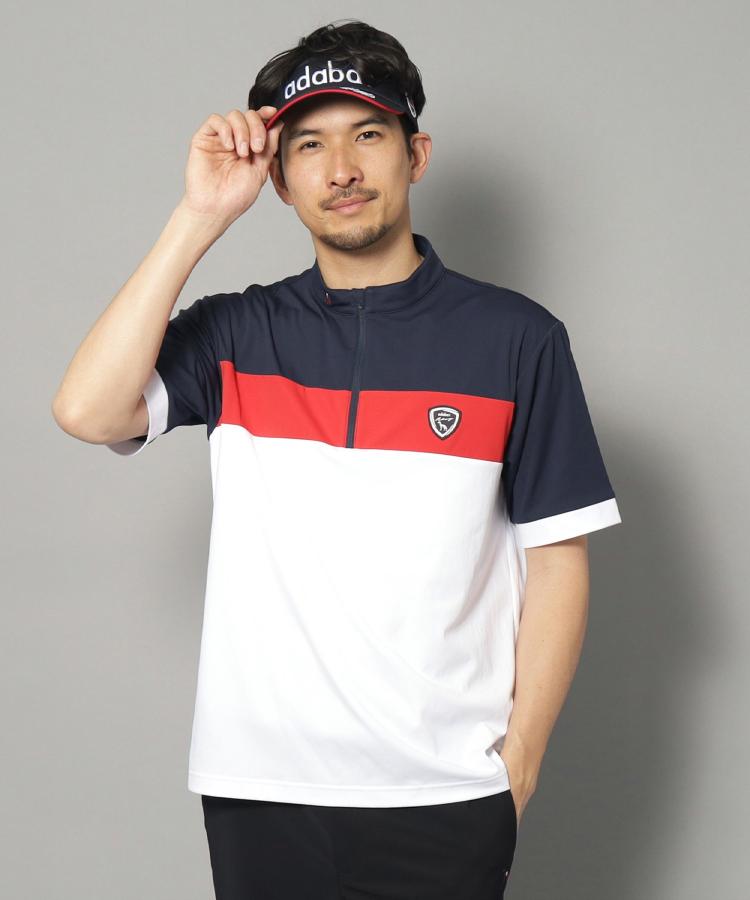 アダバット(メンズ)(adabat(Men))の【新レーベル ADABAT NAVY】UVカット/吸水速乾 ドライハーフジッププルオーバー27