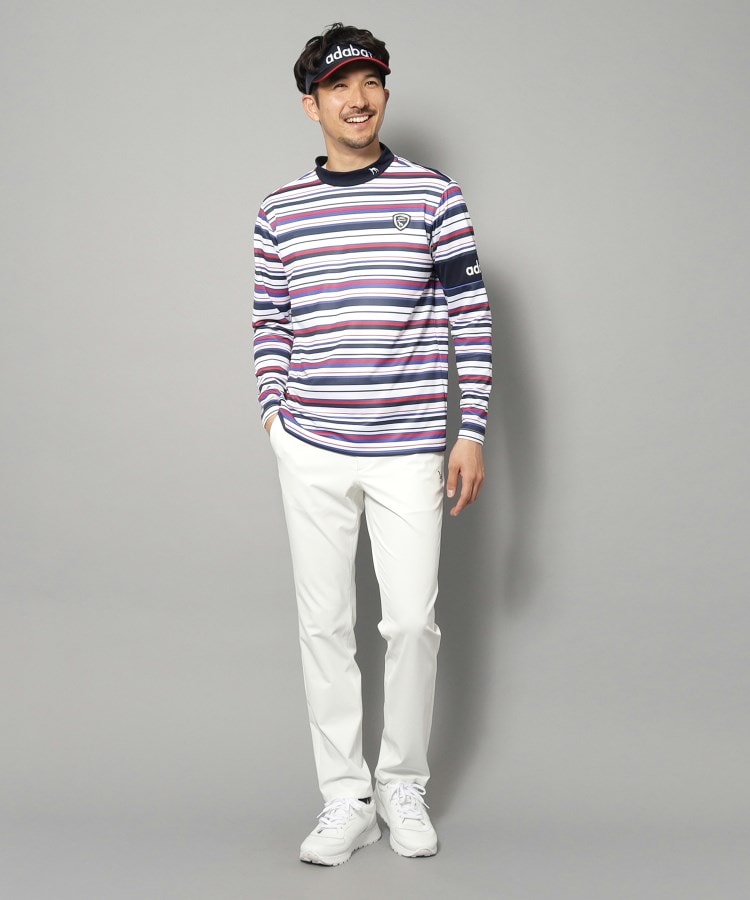アダバット(メンズ)(adabat(Men))の【新レーベル ADABAT NAVY】UVカット/吸水速乾 マルチボーダープルオーバー6