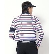 アダバット(メンズ)(adabat(Men))の【新レーベル ADABAT NAVY】UVカット/吸水速乾 マルチボーダープルオーバー2
