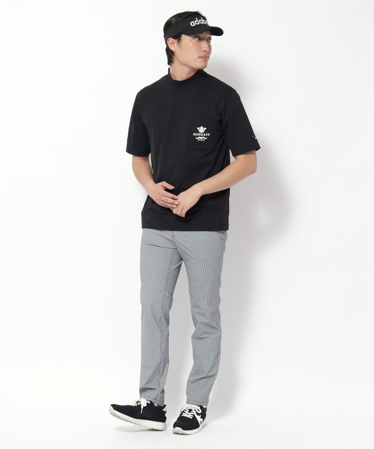 アダバット(メンズ)(adabat(Men))の【新レーベル ADABAT NAVY】接触冷感 クールタッチハウンドトゥースパンツ6