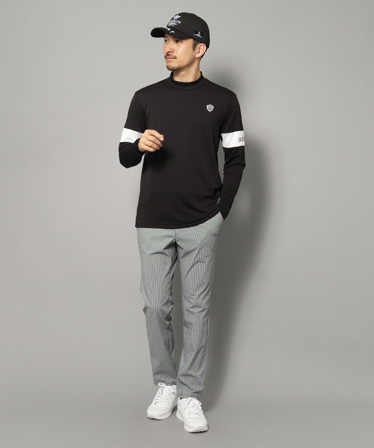 アダバット(メンズ)(adabat(Men))の【新レーベル ADABAT NAVY】接触冷感 クールタッチハウンドトゥースパンツ4