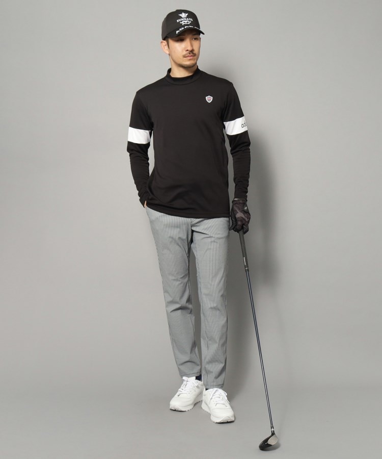 アダバット(メンズ)(adabat(Men))の【新レーベル ADABAT NAVY】接触冷感 クールタッチハウンドトゥースパンツ5
