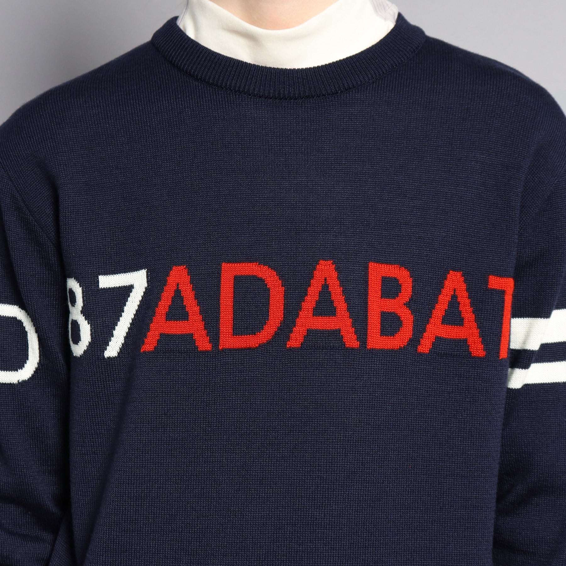 アダバット(メンズ)(adabat(Men))の【35周年記念】ロゴデザインセーター8