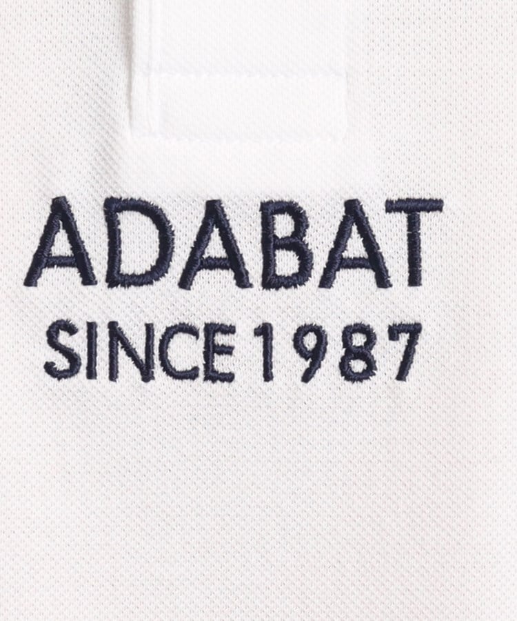 アダバット(メンズ)(adabat(Men))の【UVカット／吸水速乾】ロゴデザイン 半袖ポロシャツ8