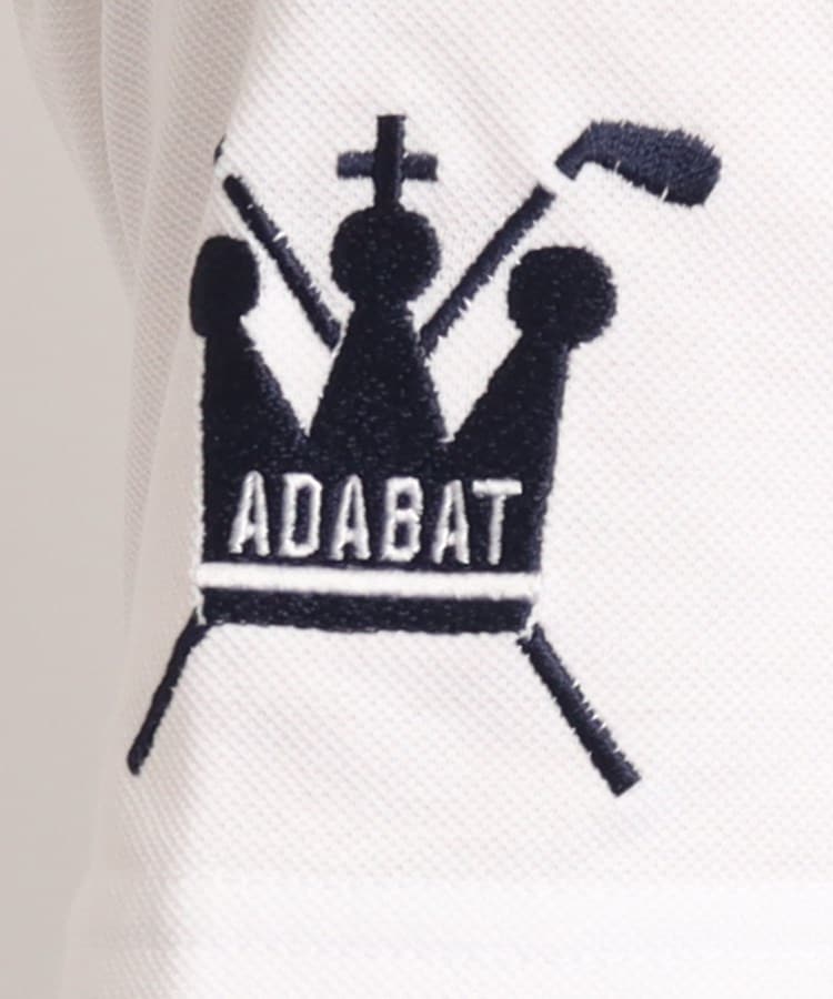 アダバット(メンズ)(adabat(Men))の【UVカット／吸水速乾】ロゴデザイン 半袖ポロシャツ10