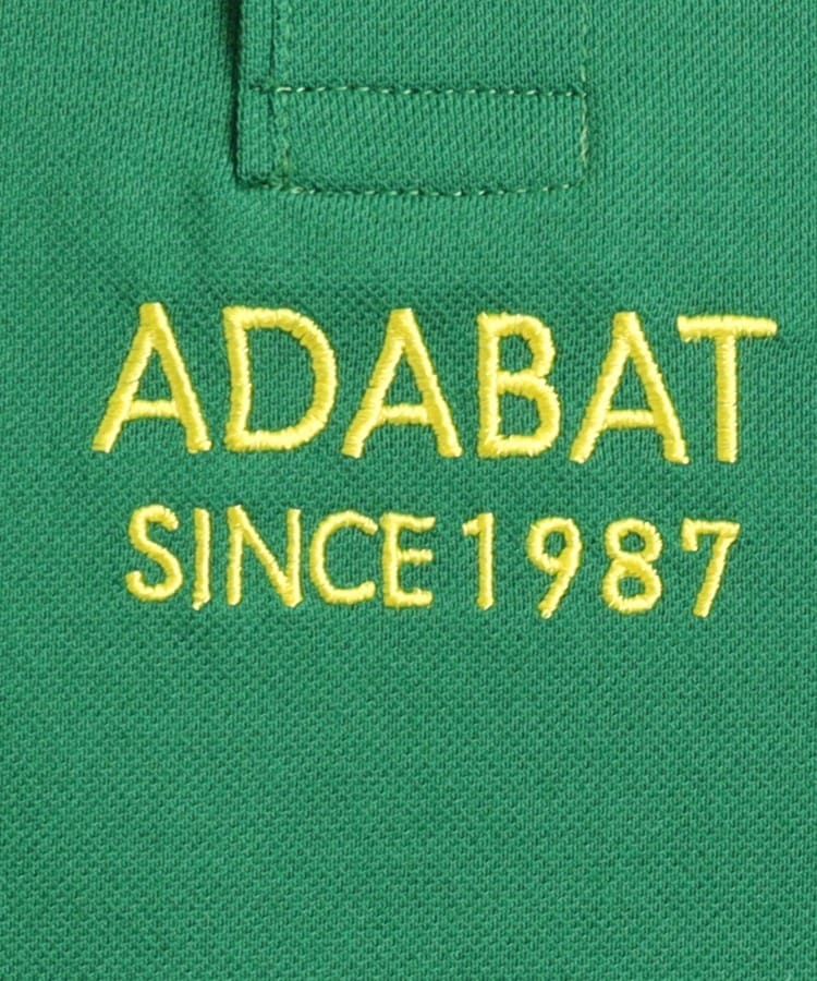 アダバット(メンズ)(adabat(Men))の【UVカット／吸水速乾】ロゴデザイン 半袖ポロシャツ34