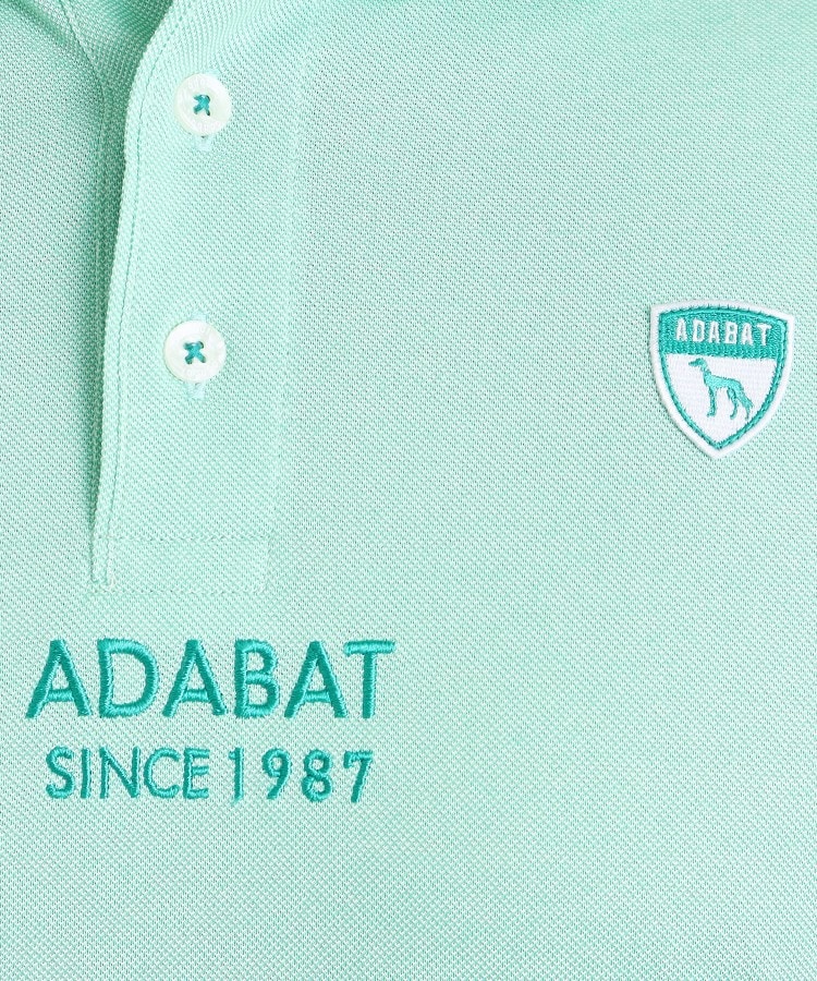 アダバット(メンズ)(adabat(Men))の【UVカット／吸水速乾】ロゴデザイン 半袖ポロシャツ61