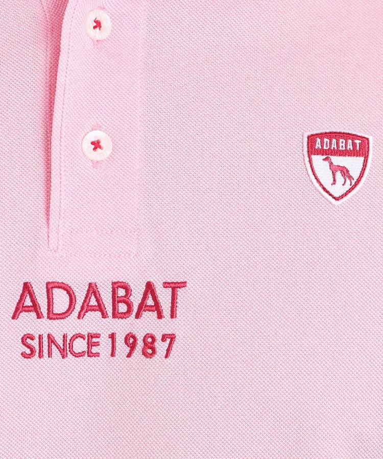 アダバット(メンズ)(adabat(Men))の【UVカット／吸水速乾】ロゴデザイン 半袖ポロシャツ66