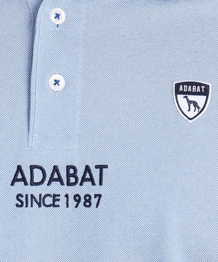 アダバット(メンズ)(adabat(Men))の【UVカット／吸水速乾】ロゴデザイン 半袖ポロシャツ71