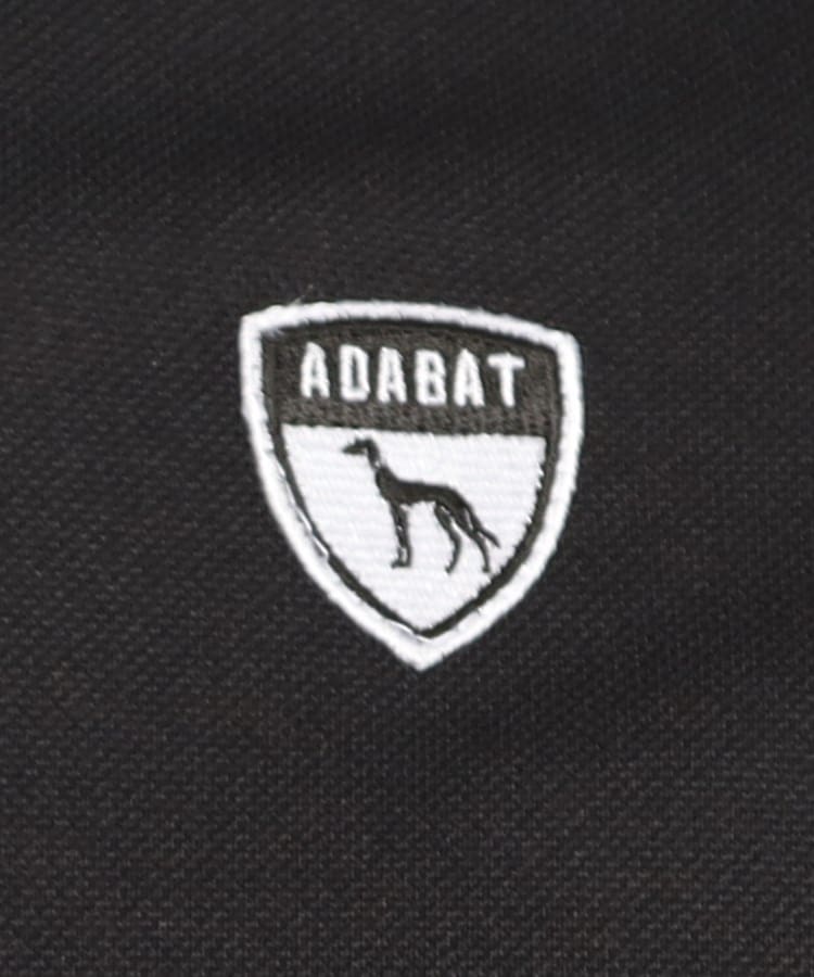 アダバット(メンズ)(adabat(Men))の【UVカット／吸水速乾】ロゴデザイン モックネック半袖プルオーバー65