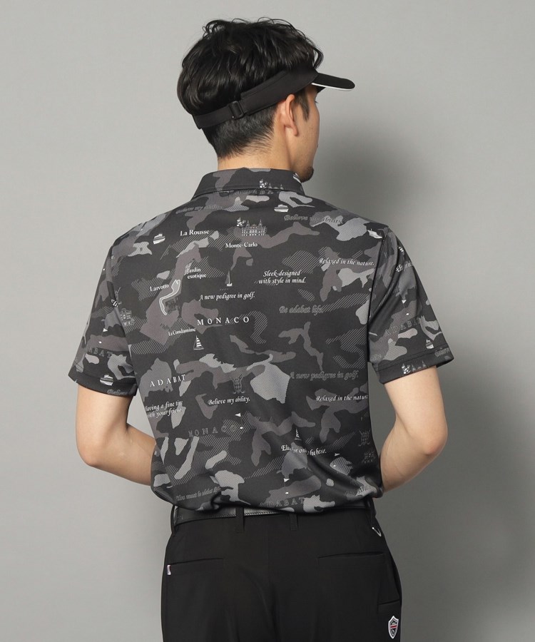 アダバット(メンズ)(adabat(Men))の【新レーベル ADABAT NAVY】UVカット／吸水速乾 モナコリンクスプリントポロシャツ1