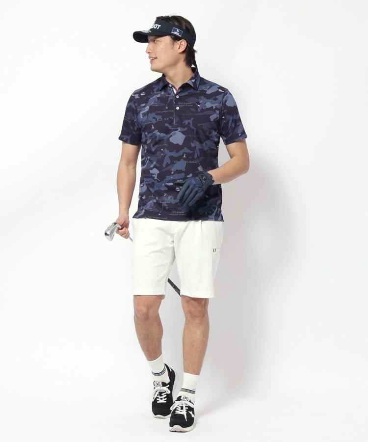 アダバット(メンズ)(adabat(Men))の【新レーベル ADABAT NAVY】UVカット／吸水速乾 モナコリンクスプリントポロシャツ26