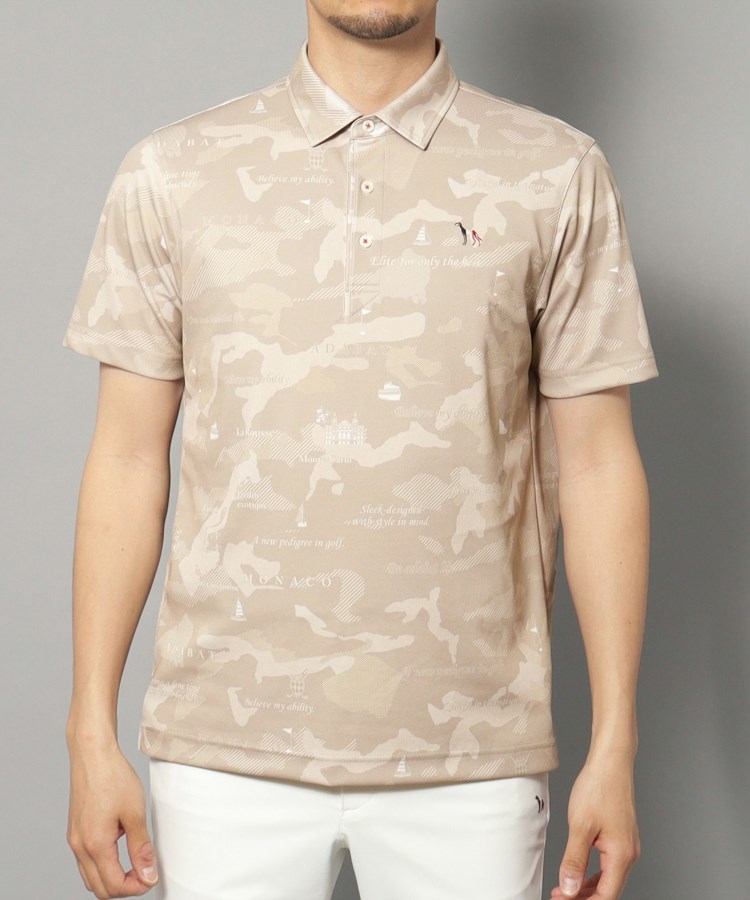 アダバット(メンズ)(adabat(Men))の【新レーベル ADABAT NAVY】UVカット／吸水速乾 モナコリンクスプリントポロシャツ39