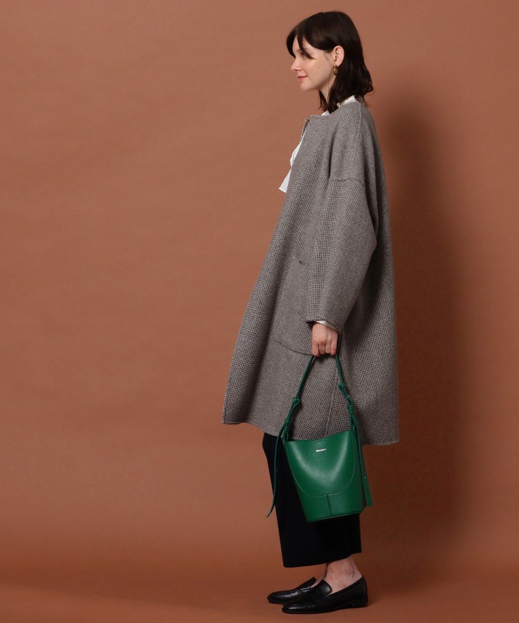 CLASSY.12月号掲載】【両面楽しめる】ウールチェックリバーシブル