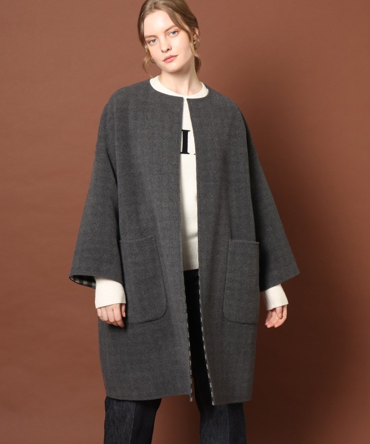 最大58%オフ! DRESS TERIOR ドレステリア ノーカラーコート ルイジ