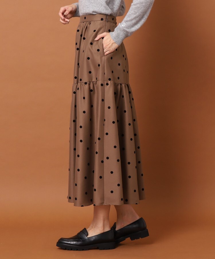 ドレステリア(レディース)(DRESSTERIOR(Ladies))の【洗える】フロッキードットタフタスカート15