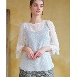 ドレステリア(レディース)(DRESSTERIOR(Ladies))の【洗える/大人フェミニン】シアードットジャカードブラウス4