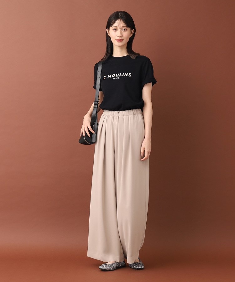 洗える】ベーシックコットン箔ロゴTシャツ(Tシャツ 洗える】ベーシックコットン箔ロゴTシャツ(Tシャツ