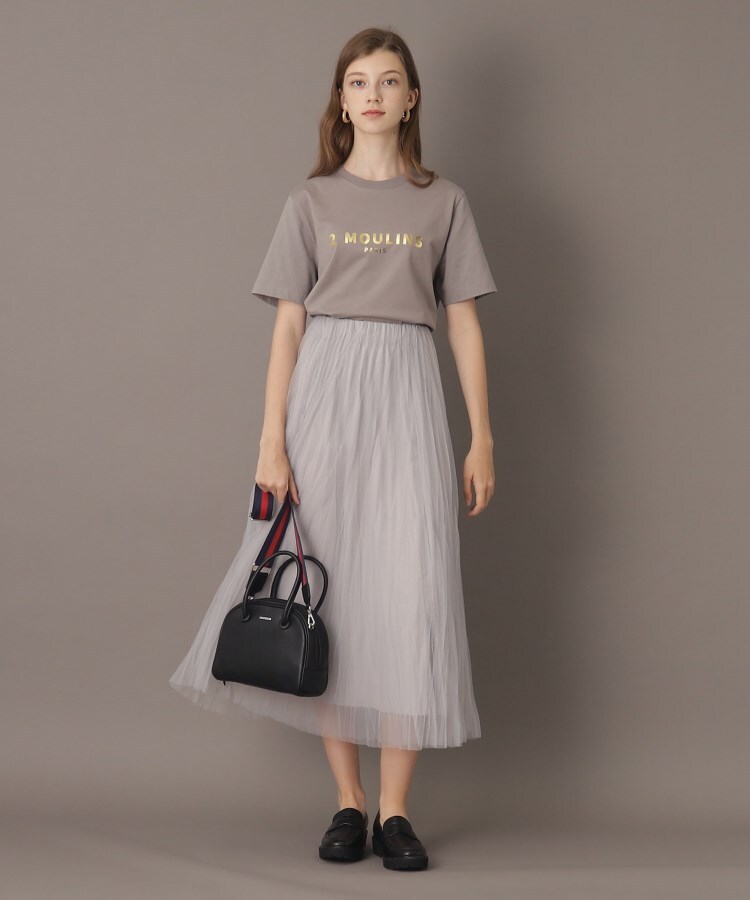 洗える】ベーシックコットン箔ロゴTシャツ(Tシャツ 洗える】ベーシックコットン箔ロゴTシャツ(Tシャツ