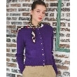 ドレステリア(レディース)(DRESSTERIOR(Ladies))の【otonaMUSE11月号掲載】ウォッシャブルコットンカシミヤ混カーディガン パープル(083)